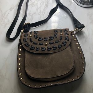 Olive green/ black Crossbody purse